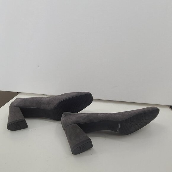 Stuart Weitzman Women's Suede Heels Gray Size 8.5 - Picture 6 of 10